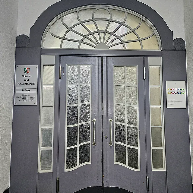 Eingang der Praxis von Frau Dr. Reining